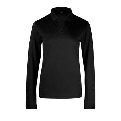 Ladies Sport Micro Pique Long Sleeve Polo Shirt