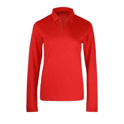 Ladies Sport Micro Pique Long Sleeve Polo Shirt