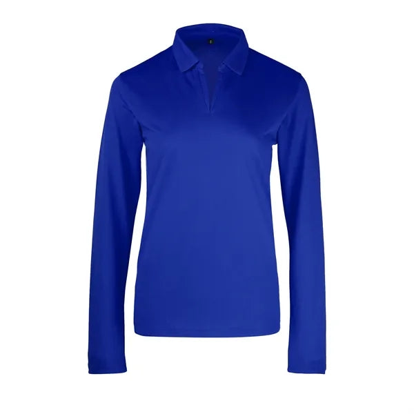 Ladies Sport Micro Pique Long Sleeve Polo Shirt