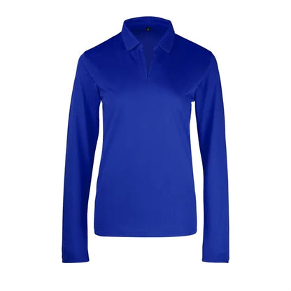 Ladies Sport Micro Pique Long Sleeve Polo Shirt