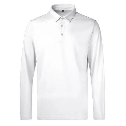 Men'S Sport Micro Pique Long Sleeve Polo Shirt