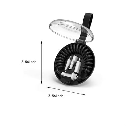 Versatile Extendable Charging Cable Set with 3 USB Adapters