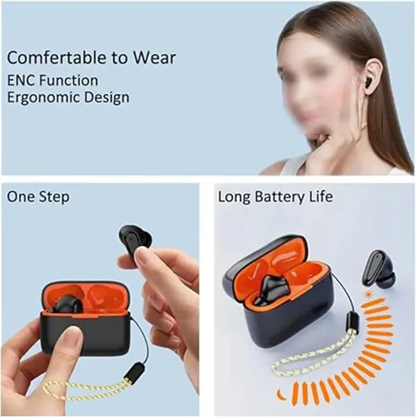 Sports Digital Display Wireless Bluetooth In-Ear Headphones