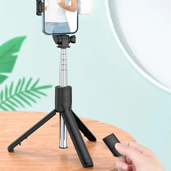 Portable Stable Selfie Stick Tripod with Fill Light