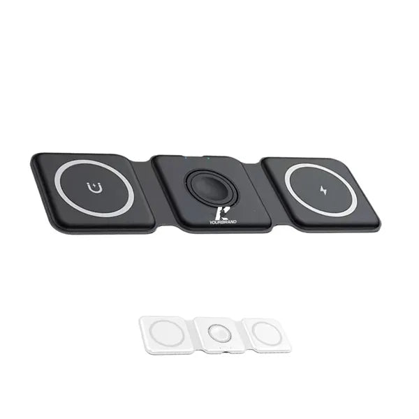 3 in 1 Portable Magnetic Desktop Foldable Wireless Charger