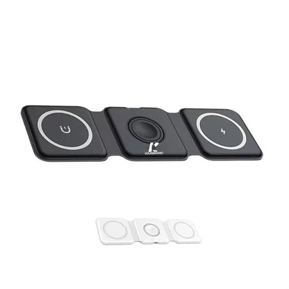 3 in 1 Portable Magnetic Desktop Foldable Wireless Charger