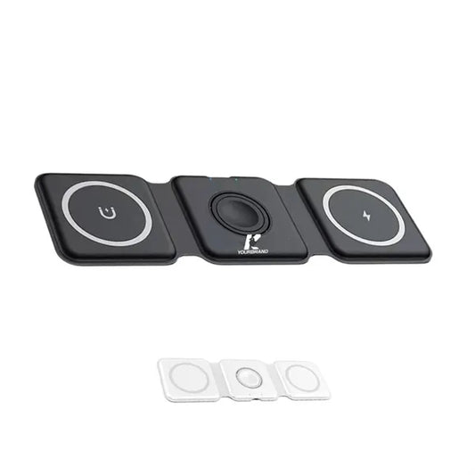 3 in 1 Portable Magnetic Desktop Foldable Wireless Charger