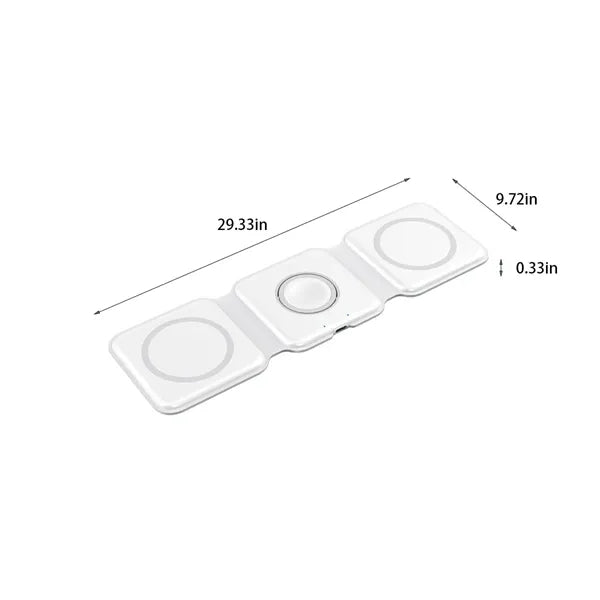 3 in 1 Portable Magnetic Desktop Foldable Wireless Charger