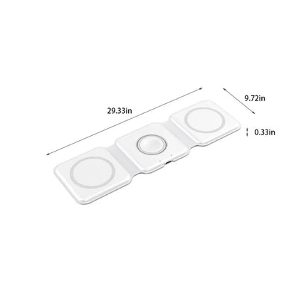 3 in 1 Portable Magnetic Desktop Foldable Wireless Charger