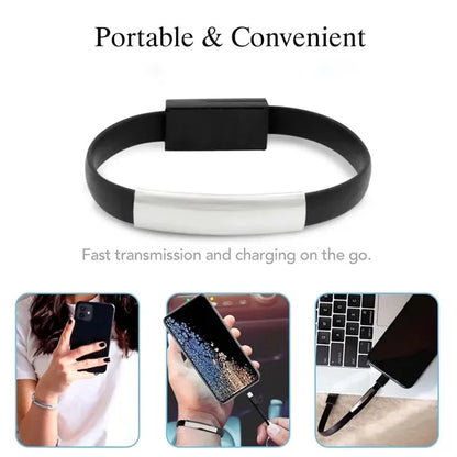 Portable Bracelet Charger Mobile Phone Charging Data Cable
