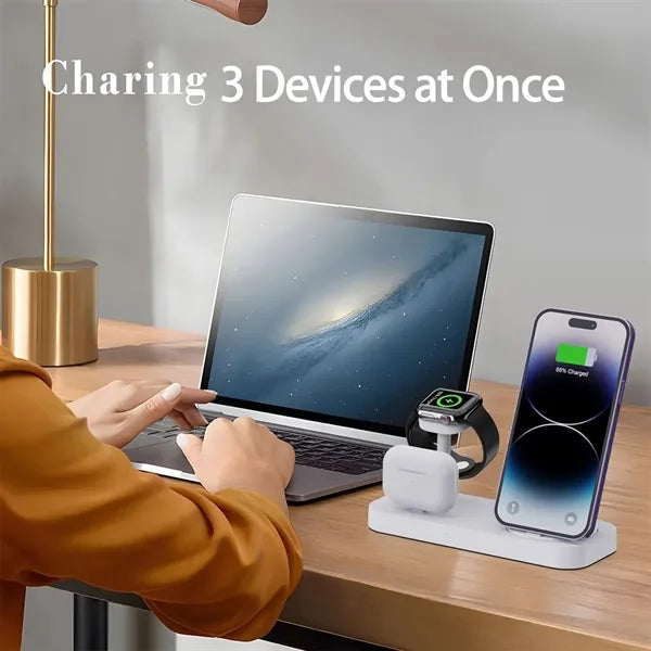 New 3-in-1 mobile phone earphone watch dock wireless charger