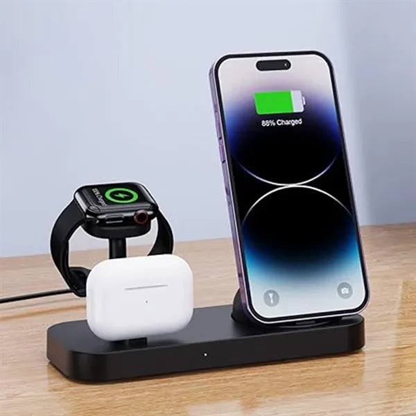New 3-in-1 mobile phone earphone watch dock wireless charger