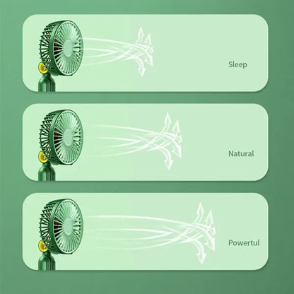 Stylish lightweight durable high-power handheld small fan