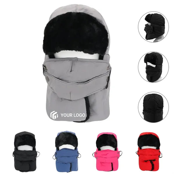Outdoor windproof cold-proof thickened warm earmuffs hat