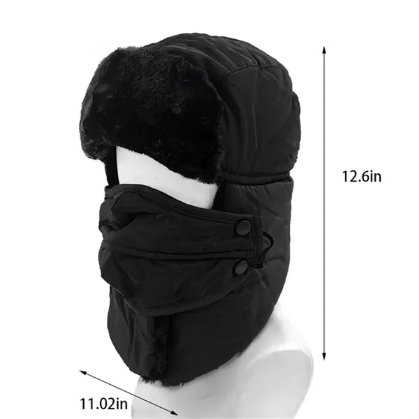 Outdoor windproof cold-proof thickened warm earmuffs hat