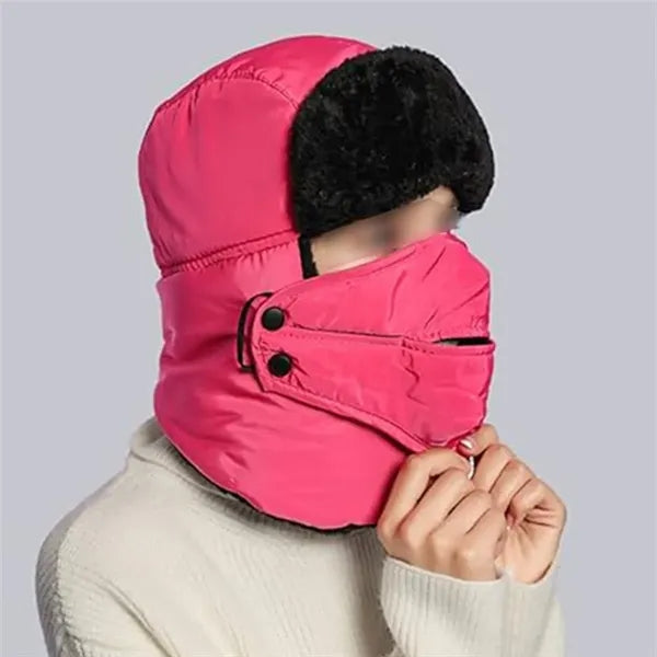 Outdoor windproof cold-proof thickened warm earmuffs hat
