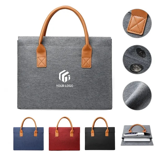 Oxford cloth portable business conference laptop briefcase
