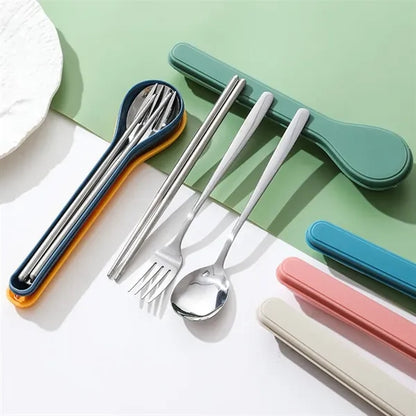 Portable Silverware Lunch Cutlery Set