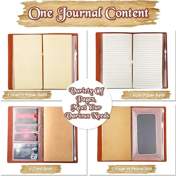 A 6 Leather Notebook Journal Diary
