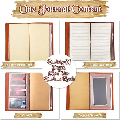 A 6 Leather Notebook Journal Diary