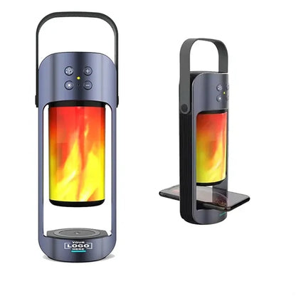 Speaker Flame Lamp With Wireless Charger