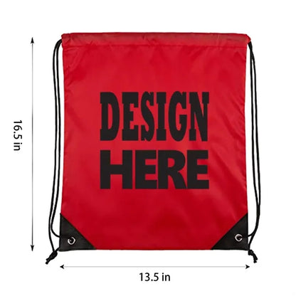 Customizable Multi-Color Advertising Drawstring Backpack