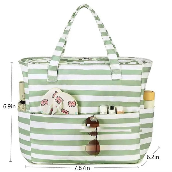 Waterproof Tote Bag with Zipper
