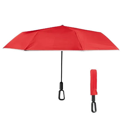 46" Arc Reflective Umbrella With Carabiner Handle