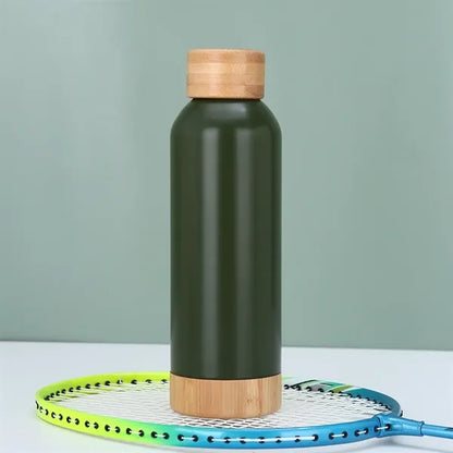Bamboo Lid Sports Bottle