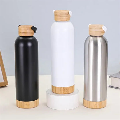 Bamboo Lid Sports Bottle