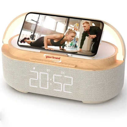 Bluetooth Speaker Alarm Clock Wireless Charger