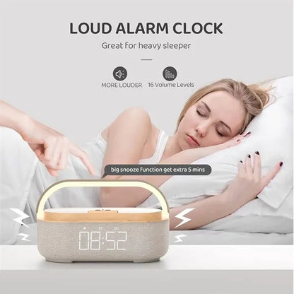 Bluetooth Speaker Alarm Clock Wireless Charger