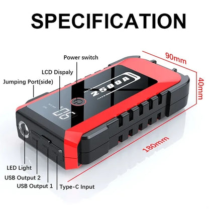 GP3000 Jump Starter LED Display