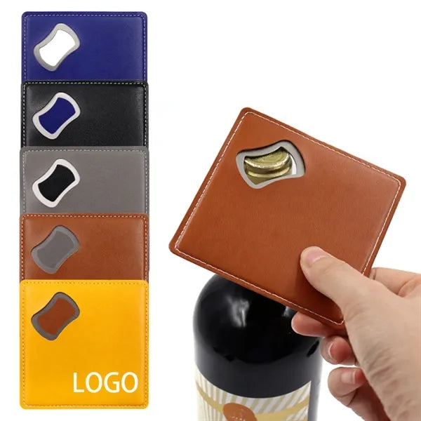 Leather 2-in-1 Opener Coaster