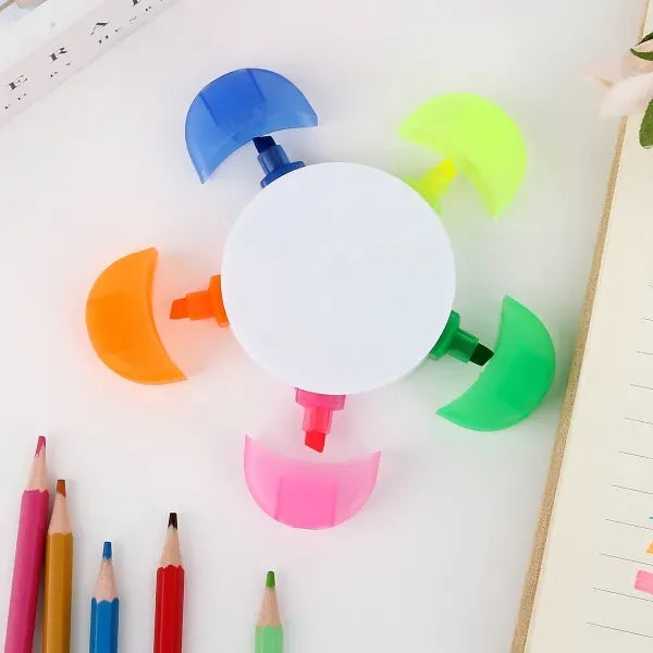 Flower Shape Highlighter W/5 Different Colors