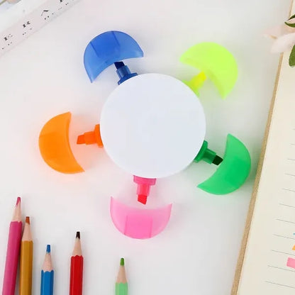 Flower Shape Highlighter W/5 Different Colors