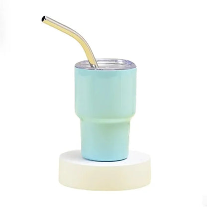 2oz Car Mini Tumbler with Straw and Lid