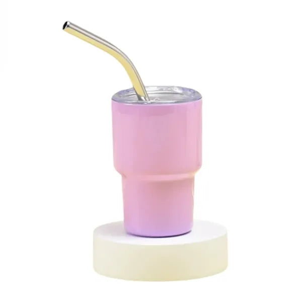 2oz Car Mini Tumbler with Straw and Lid