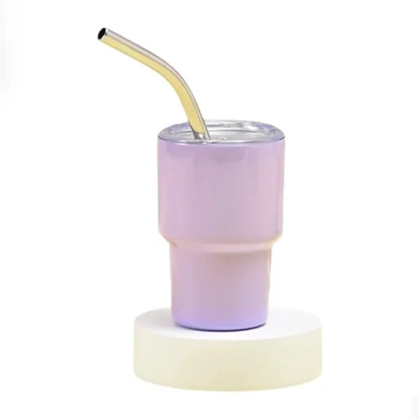 2oz Car Mini Tumbler with Straw and Lid