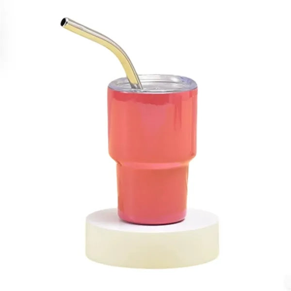2oz Car Mini Tumbler with Straw and Lid