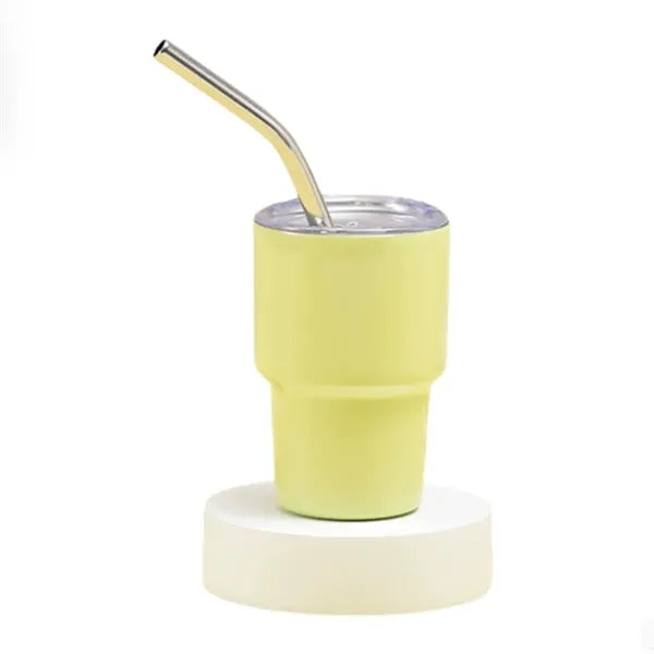 2oz Car Mini Tumbler with Straw and Lid