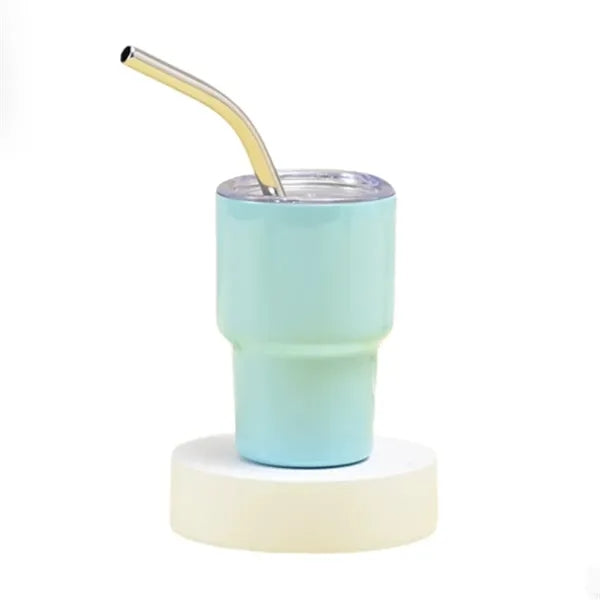 2oz Car Stainless Steel Vacuum Tumblers with Straw and Lid