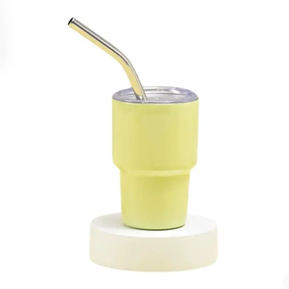 2oz Car Stainless Steel Vacuum Tumblers with Straw and Lid