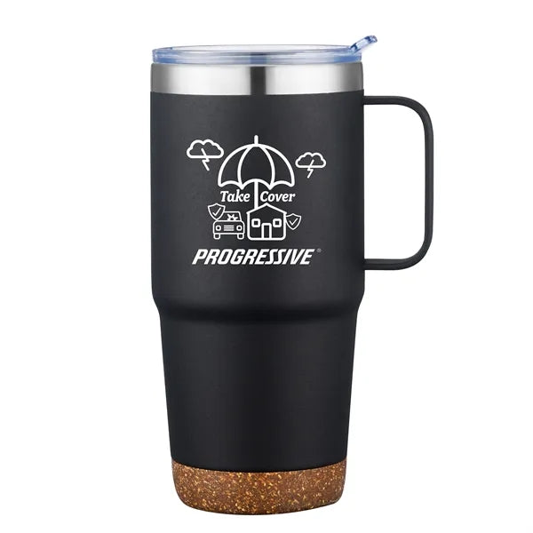 24 oz. Stainless Steel Travel Mug with Cork Bottom