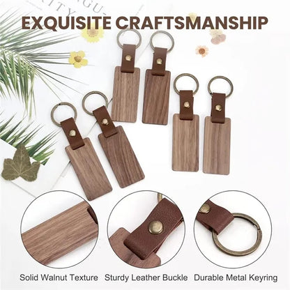 Engraved Wooden Keychain
