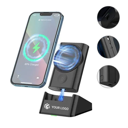 5000mAh 3 in 1 magnetic wireless charging mobile power bank