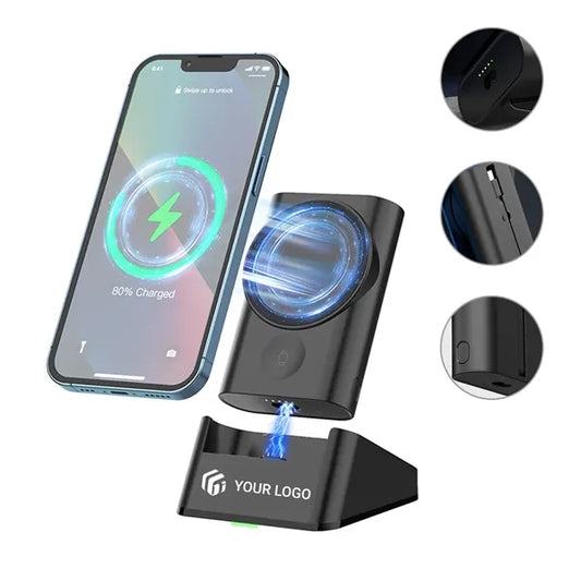 5000mAh 3 in 1 magnetic wireless charging mobile power bank