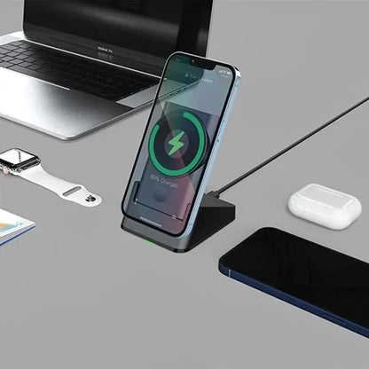 5000mAh 3 in 1 magnetic wireless charging mobile power bank