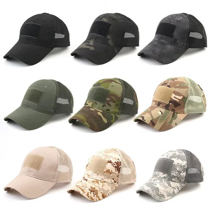 Outdoor camouflage military tactical cap truck baseball hat