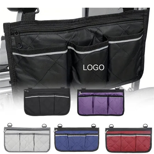 Wheelchair Side Bag, Armrest Storage Pouch